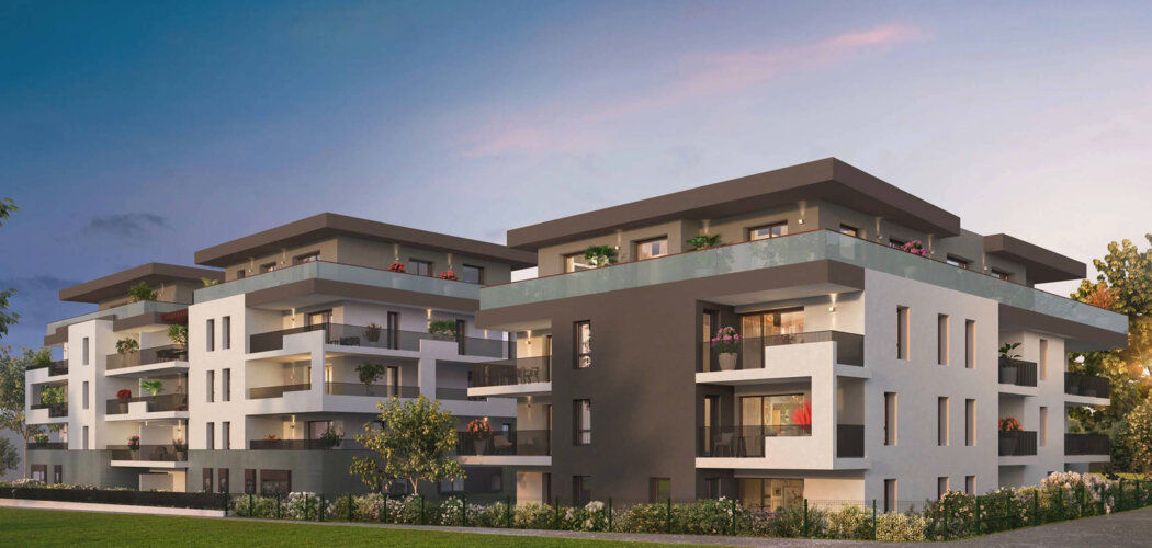 Programme immobilier neuf Le Trio - Thonon-les-Bains : logements neufs sécurisés et lumineux en quartier résidentiel (74200) - Référence : 15013