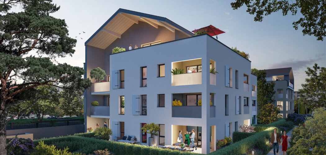Programme immobilier neuf XIII Concise - Thonon-les-Bains : logements neufs sécurisés et verdoyants proche des commodités (74200) - Référence : 15390