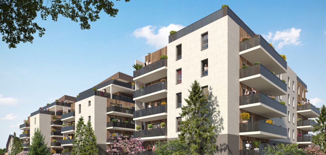 Programme immobilier neuf Le Belvédère du Léman - Thonon-les-Bains : logements neufs sécurisés et verdoyants proche du lac (74200) - Référence : 14953