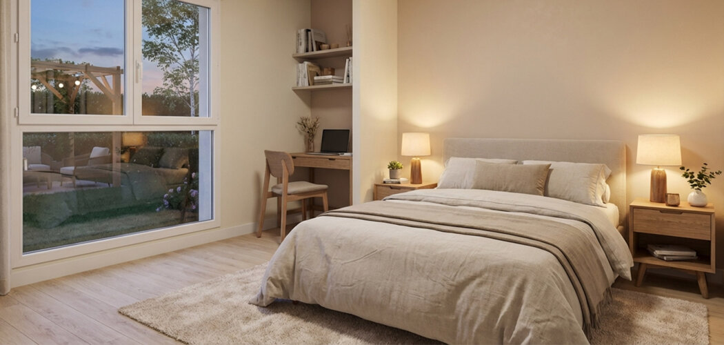 Programme immobilier neuf LES CARRES D'ORCHEZ - Thyez duplex avec jardin vue montagne (74300) - Référence : 14027