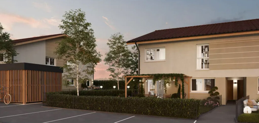 Programme immobilier neuf LES CARRES D'ORCHEZ - Thyez duplex avec jardin vue montagne (74300) - Référence : 14027