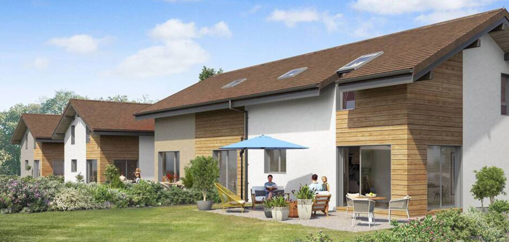 Programme immobilier neuf Domaine des Prés Verts - Valleiry cadre résidentiel proche Suisse maison avec jardin (74520) - Référence : 17188