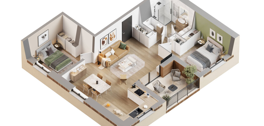 Programme immobilier neuf L’ECRIN DE VILLAZ - Villaz réhabilitation face au Parmelan (74370) - Référence : 9137