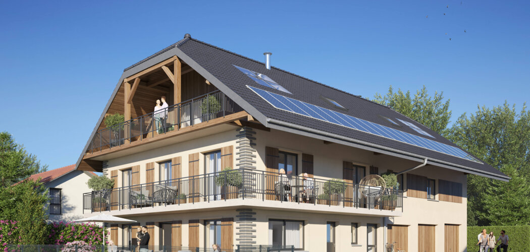 Programme immobilier neuf L’ECRIN DE VILLAZ - Villaz réhabilitation face au Parmelan (74370) - Référence : 9137