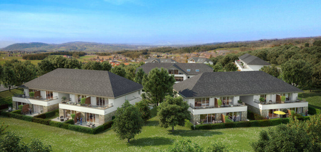 Programme immobilier neuf L'Uni'vert - Viuz-la-Chiésaz : Résidence T2–T4 avec cadre naturel et confort optimisé proche des commodités (74540) - Référence : 5634