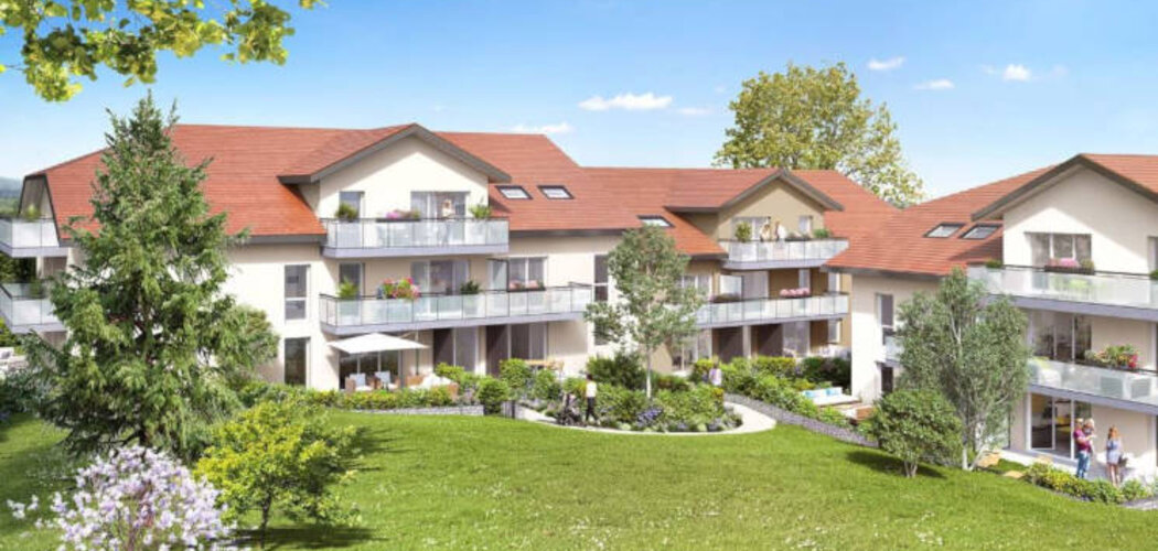 Programme immobilier neuf LES 2 CEDRES - Vulbens : Résidence T2–T4 avec luminosité naturelle et espaces extérieurs en centre-ville (74520) - Référence : 3227