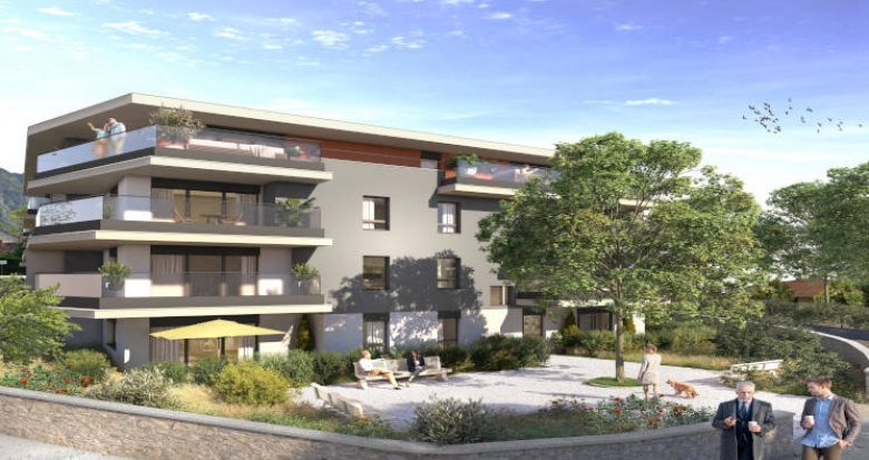 Achat / Vente immobilier neuf Etrembières à moins de 20min du Jet d'Eau (74100) - Réf. 12823
