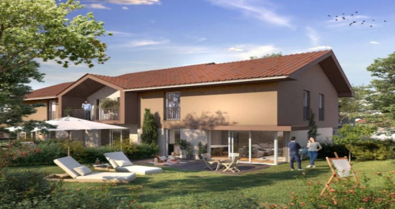 Achat / Vente immobilier neuf Etrembières à moins de 20min du Jet d'Eau (74100) - Réf. 12823