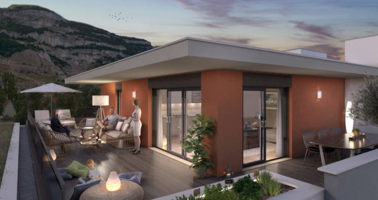 Achat / Vente immobilier neuf Etrembières à moins de 20min du Jet d'Eau (74100) - Réf. 12823