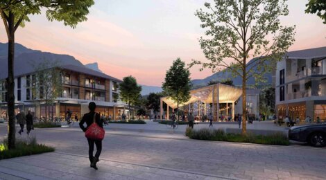 Programme immobilier neuf Cœur de ville - Saint-Pierre-en-Faucigny cadre durable avec commerces et mobilités douces (74800) - Référence : 17977