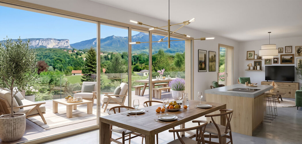Programme immobilier neuf L'OREE DES PRES - Fillières-Saint-Martin-Bellevue adresse neuve entre lac et montagne (74570) - Référence : 17372