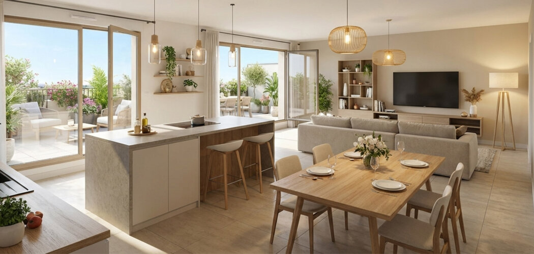 Programme immobilier neuf Villa Geneva - Bat C1 et D - Prévessin-Moëns appartements avec terrasses proche Suisse (01280) - Référence : 17567