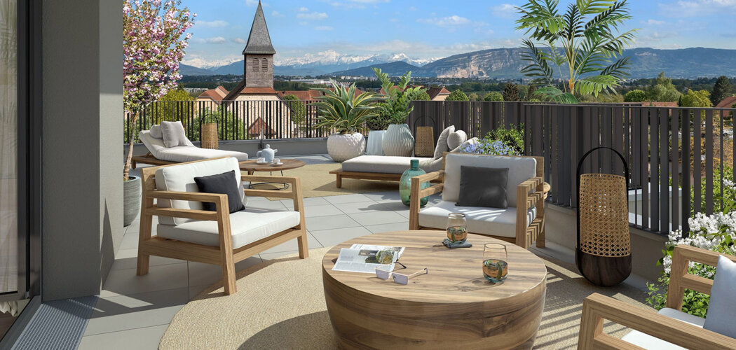 Programme immobilier neuf Villa Geneva - Bat C1 et D - Prévessin-Moëns appartements avec terrasses proche Suisse (01280) - Référence : 17567