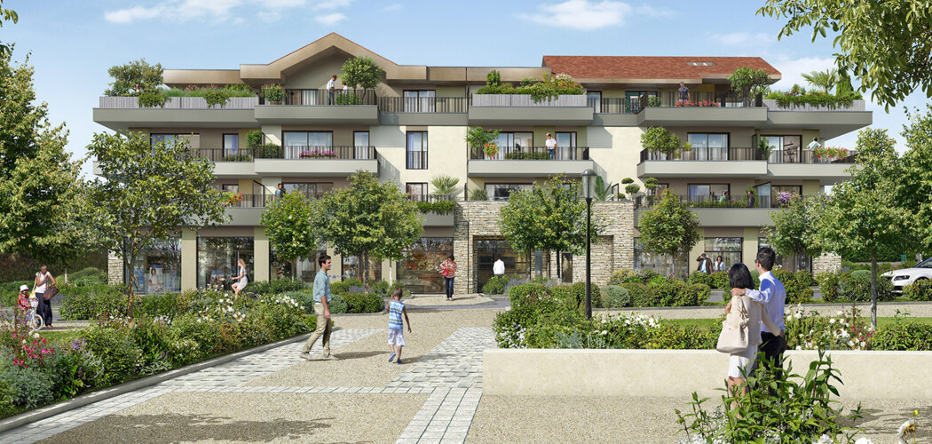 Programme immobilier neuf Villa Geneva - Bat C1 et D - Prévessin-Moëns appartements avec terrasses proche Suisse (01280) - Référence : 17567
