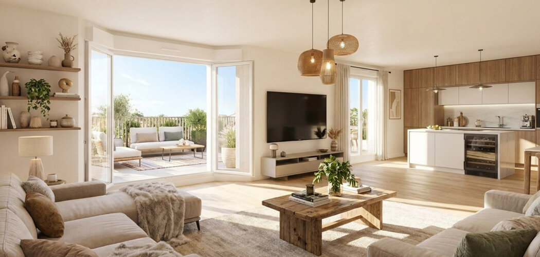 Programme immobilier neuf Opale - Saint-André-de-Corcy appartements lumineux près Lyon Part Dieu (01390) - Référence : 17450