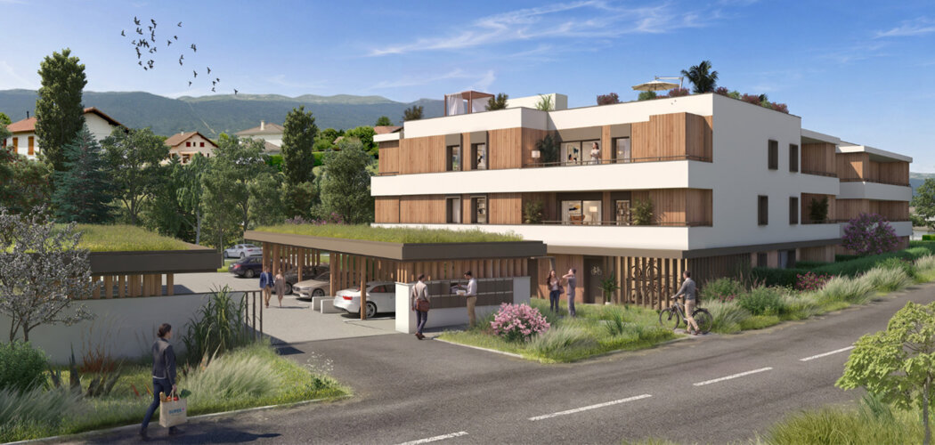 Programme immobilier neuf AMBRE - Saint-Genis-Pouilly à 9 min de la frontière suisse (01630) - Référence : 18324